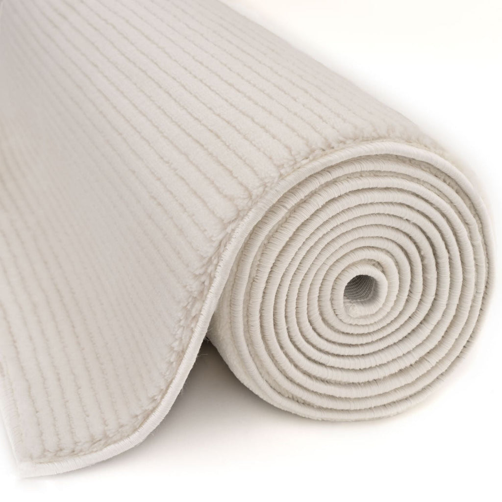 Carmel Cream Striped Rug | 6010