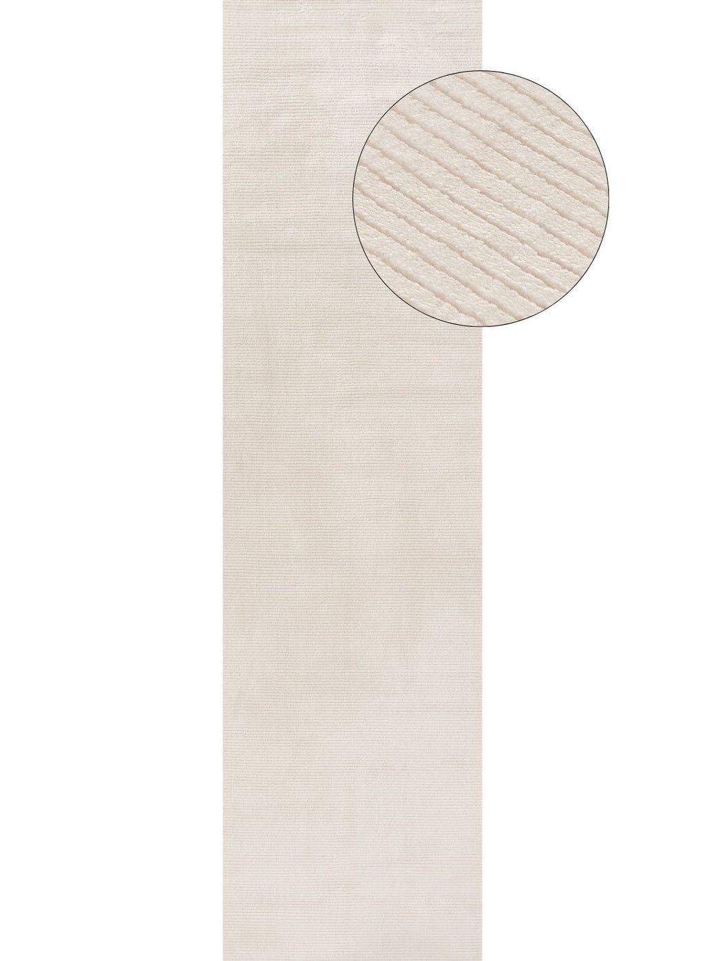 Carmel Cream Striped Rug | 6010