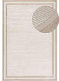 Carmel Cream-Beige Bordered Rug | 6060