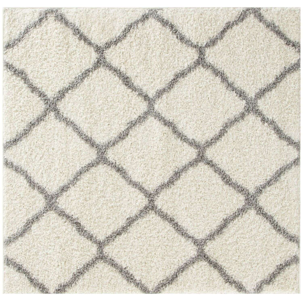 Moroccan Ivory Shaggy Rug | 700