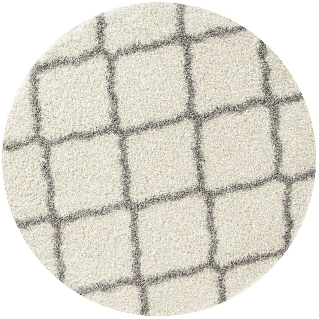 Moroccan Ivory Shaggy Rug | 700