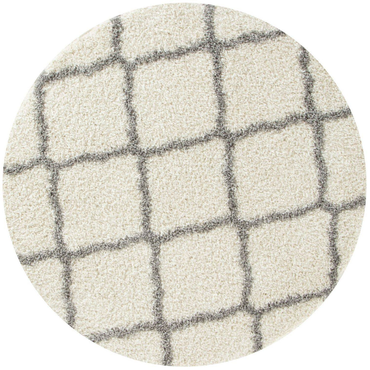 Moroccan Ivory Shaggy Rug | 700