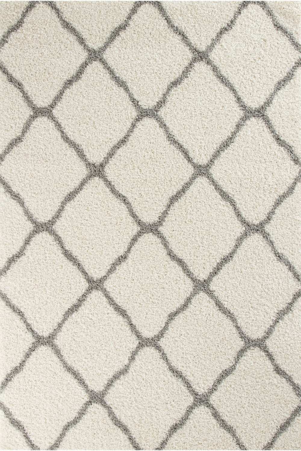 Moroccan Ivory Shaggy Rug | 700