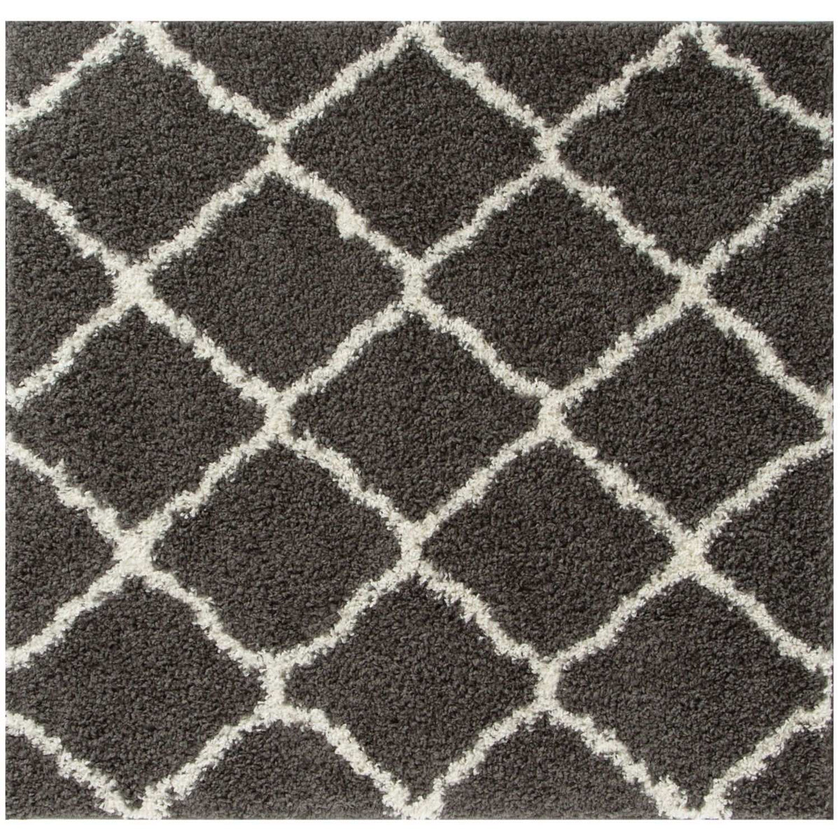 Moroccan Dark Grey Shaggy Rug | 740