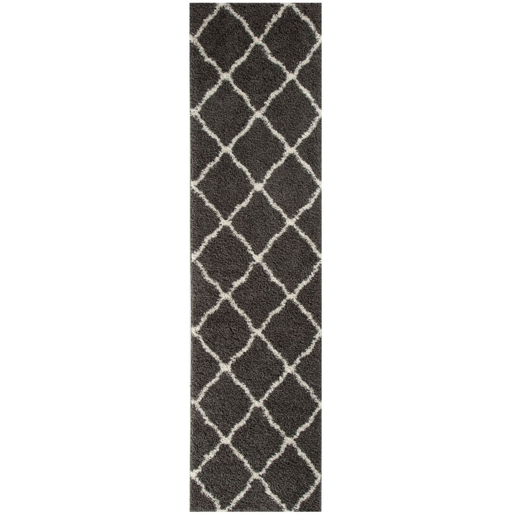 Moroccan Dark Grey Shaggy Rug | 740