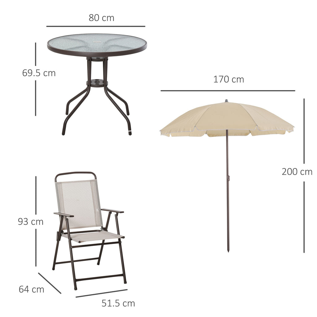 Outsunny 6-Piece Garden Dining Set