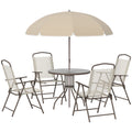 Outsunny 6-Piece Garden Dining Set