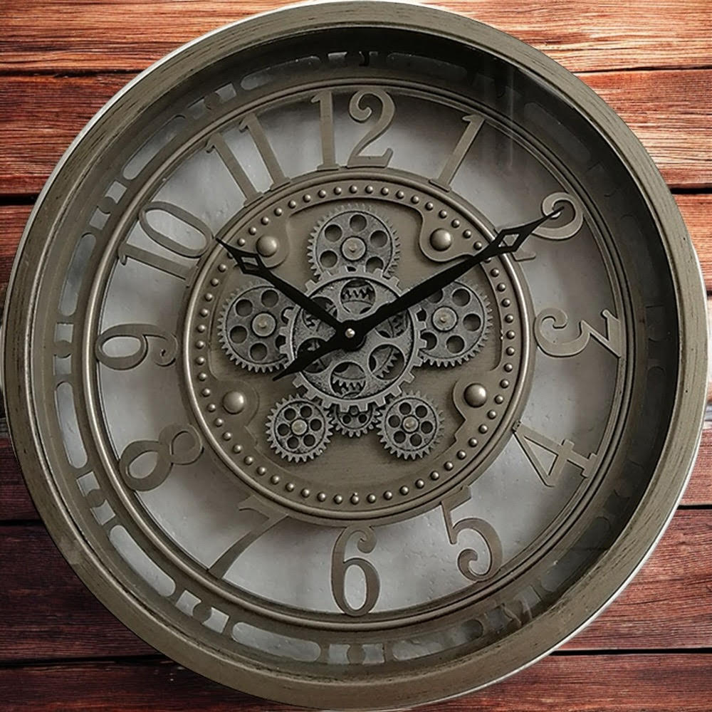 46CM GEAR CLOCK