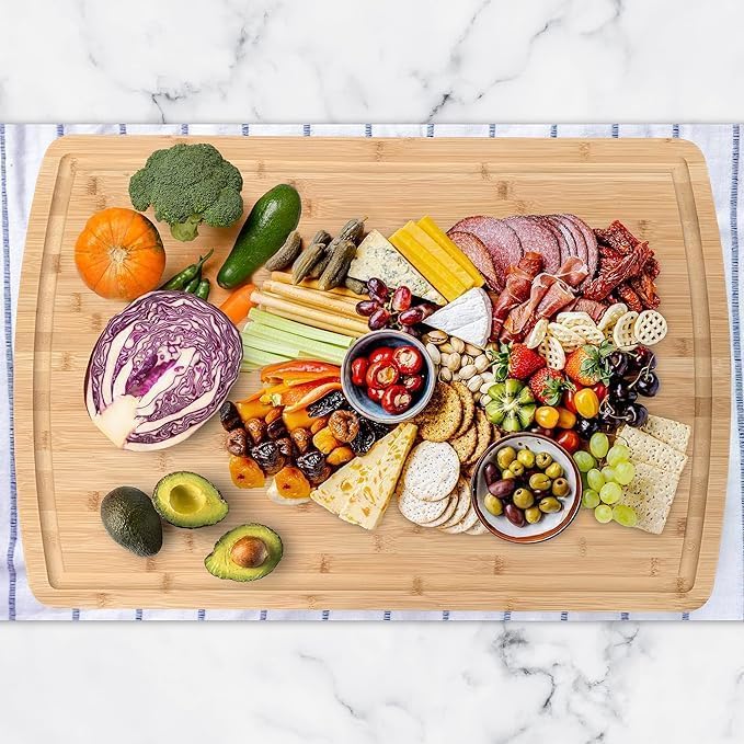 Extra-Large Solid Bamboo Chopping Board