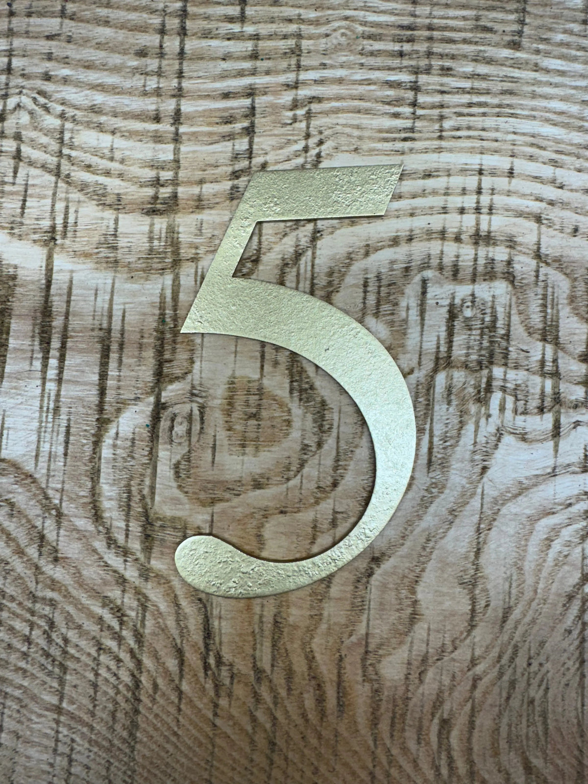 Distressed Gold 5" or 12" Classic Metal Letters, A-Z, 0-9