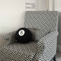 8 Ball Sphere Cushion – 25cm Decorative Throw Pillow for Bedroom & Living Room