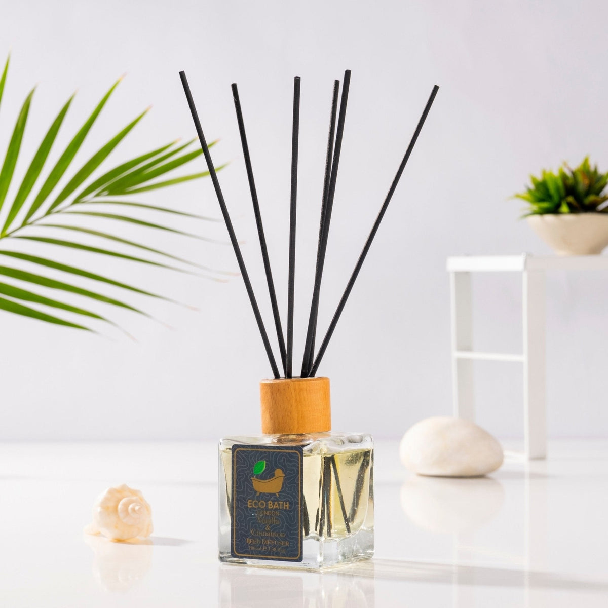 Eco Bath London Reed Diffuser Collection - Luxurious Home Fragrance, Long-Lasting Room Diffusers with Natural Essential Oils, 100ml (3.38 Fl.Oz), Multiple Scents Available