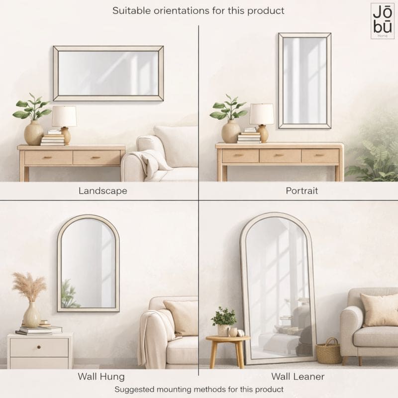 Emi - Full Length Gold Metal Runway Oval Mirror - 150cm x 60cm