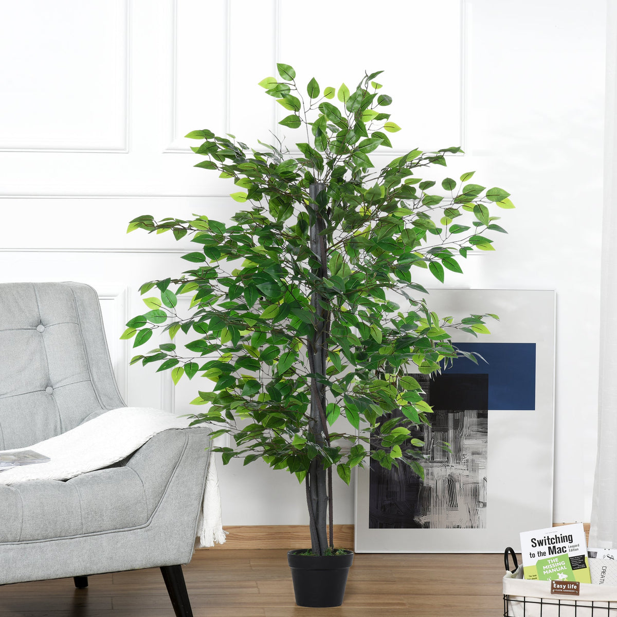 Outsunny 145cm Artificial Banyan Tree