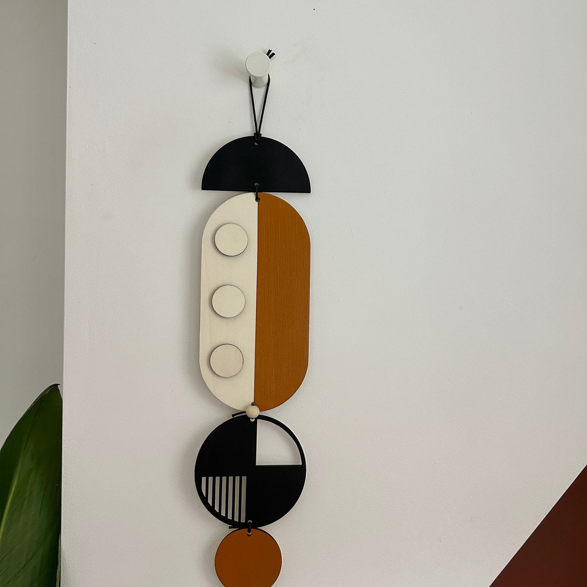 Geometric Wood Wall Art – Modern Minimal Wall Hanging