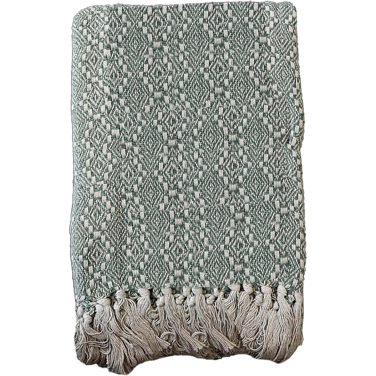 OLIVIA ROCCO Cotton Throw For Sofa And Bed Lightweight Super Soft Lisbon Casablanca Tangier