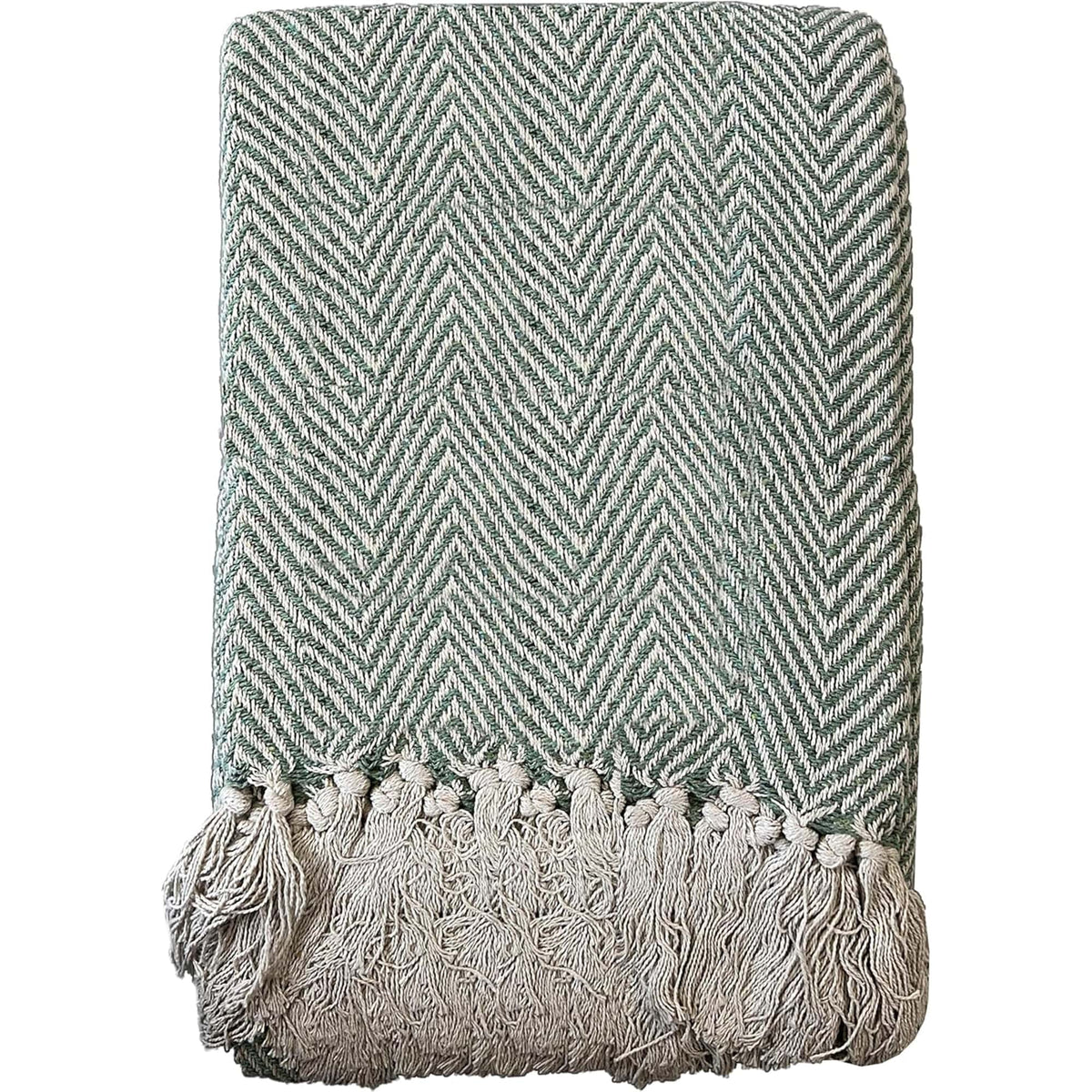 OLIVIA ROCCO Cotton Throw For Sofa And Bed Lightweight Super Soft Lisbon Casablanca Tangier