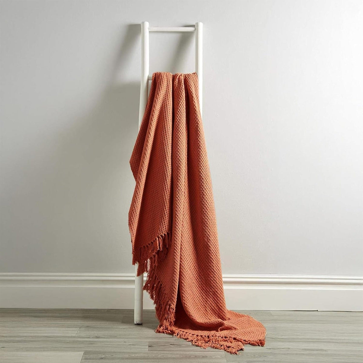 OLIVIA ROCCO Cotton Throw For Sofa And Bed Lightweight Super Soft Lisbon Casablanca Tangier