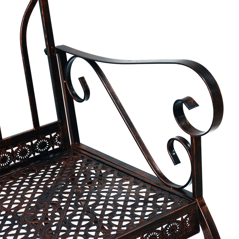 Bronze Iron Garden Rocking Chair
